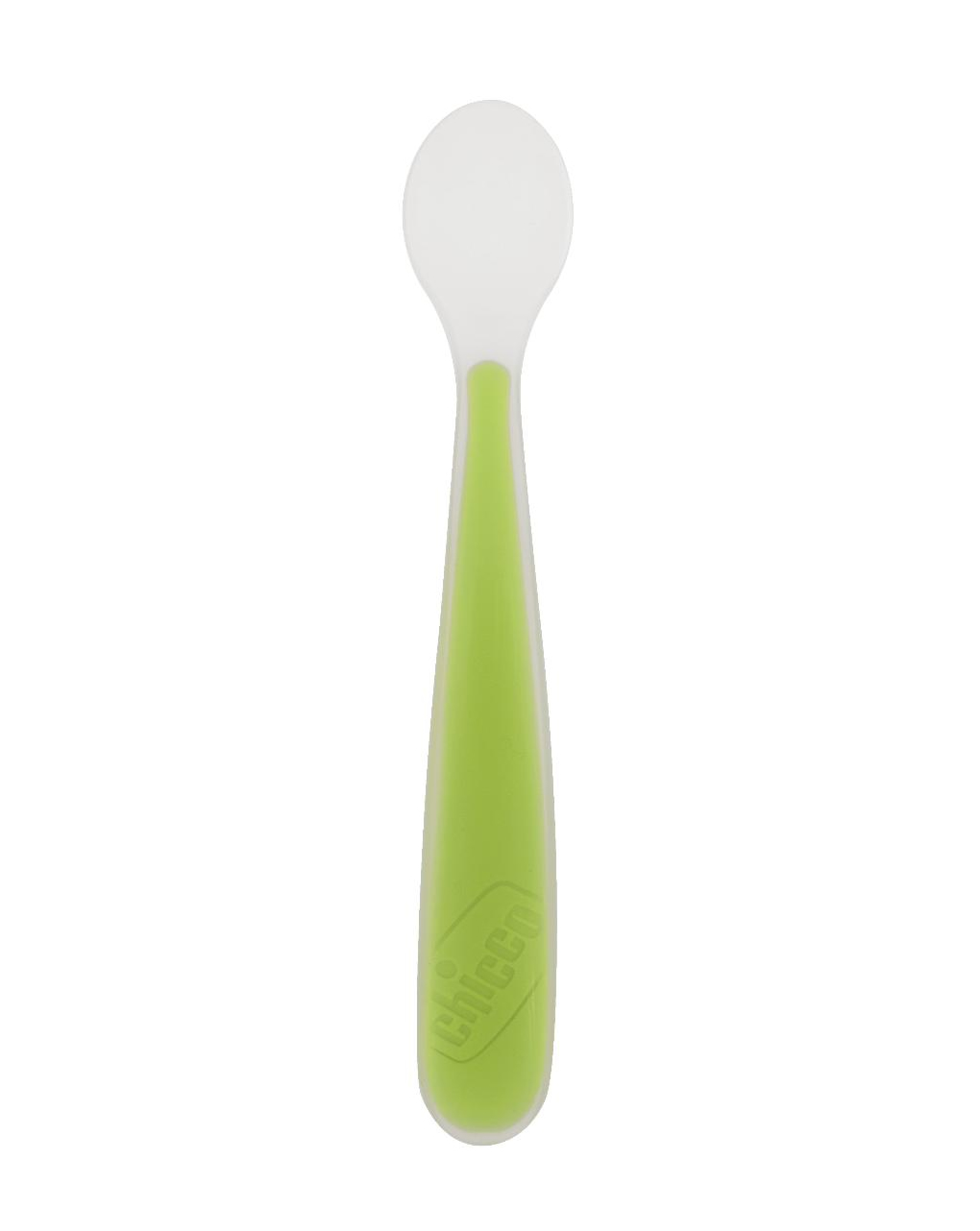 Cucchiaio morbido silicone 6m+ verde - chicco