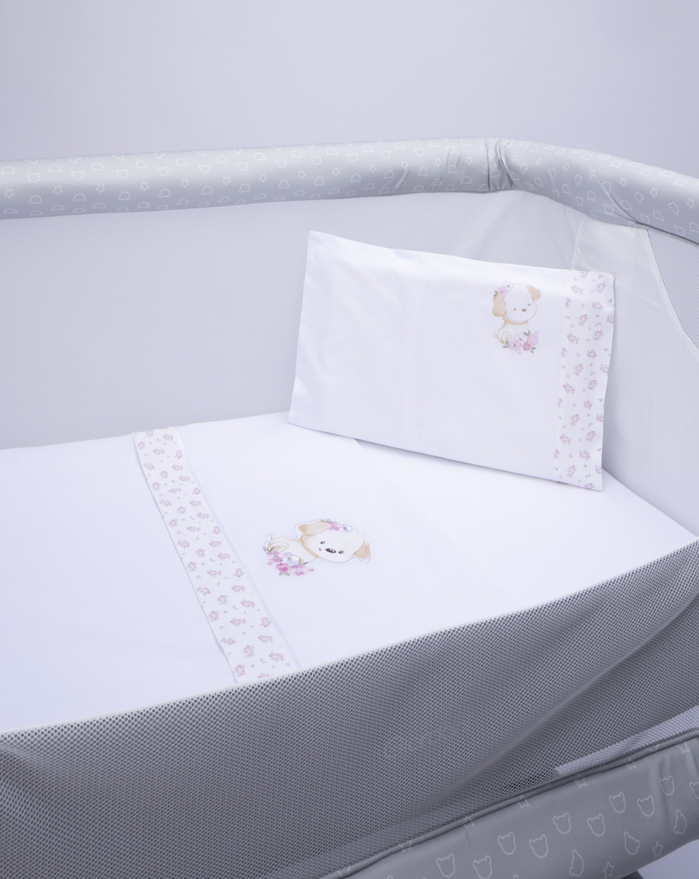 Set 3 pezzi culla cagnolina