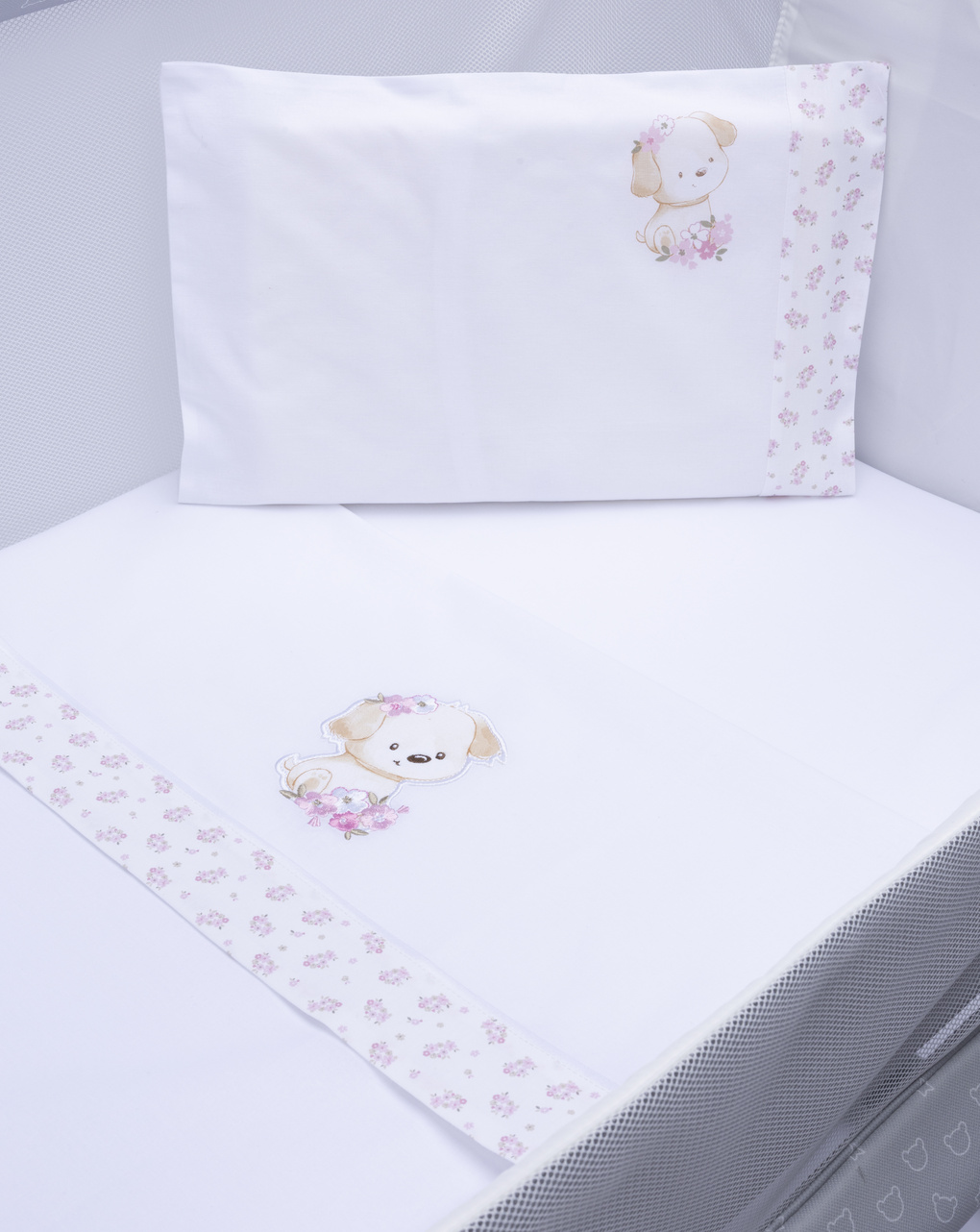 Set 3 pezzi culla cagnolina