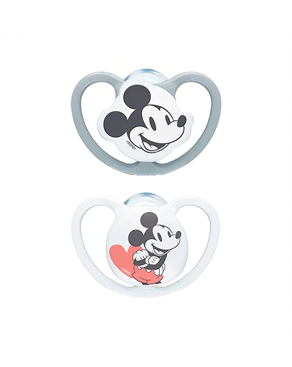 Succhietto space disney mickey silicone 2 pz gray 0-6 mesi - nuk
