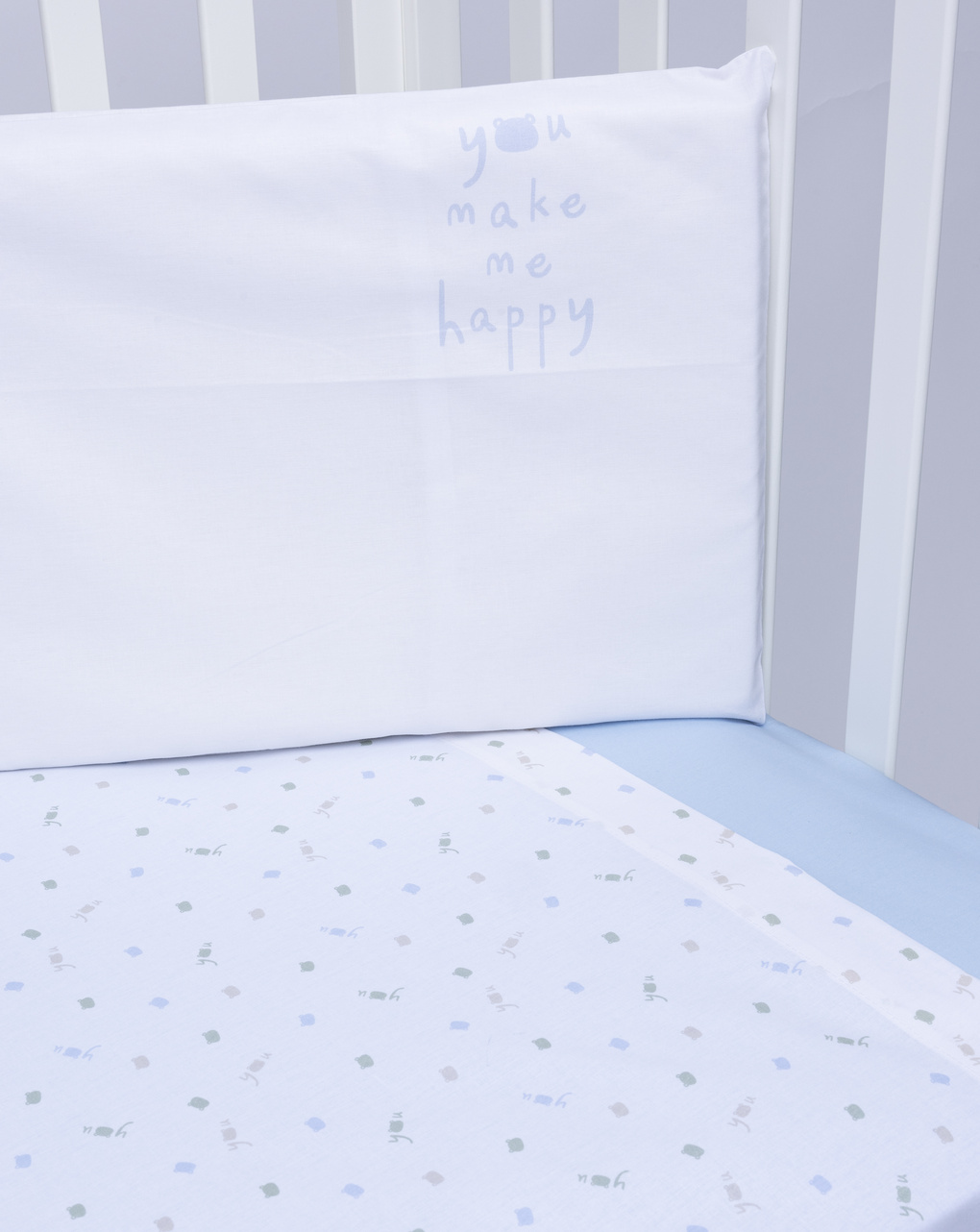 Completo lettino 3 pezzi "you make me happy"