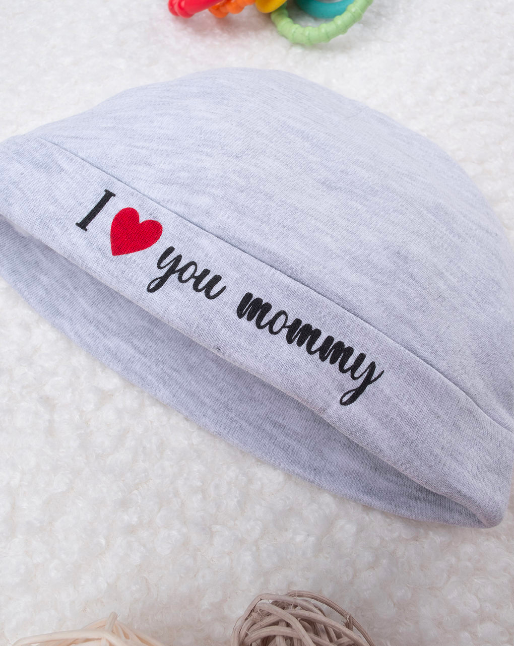 Berretto grigio neonato