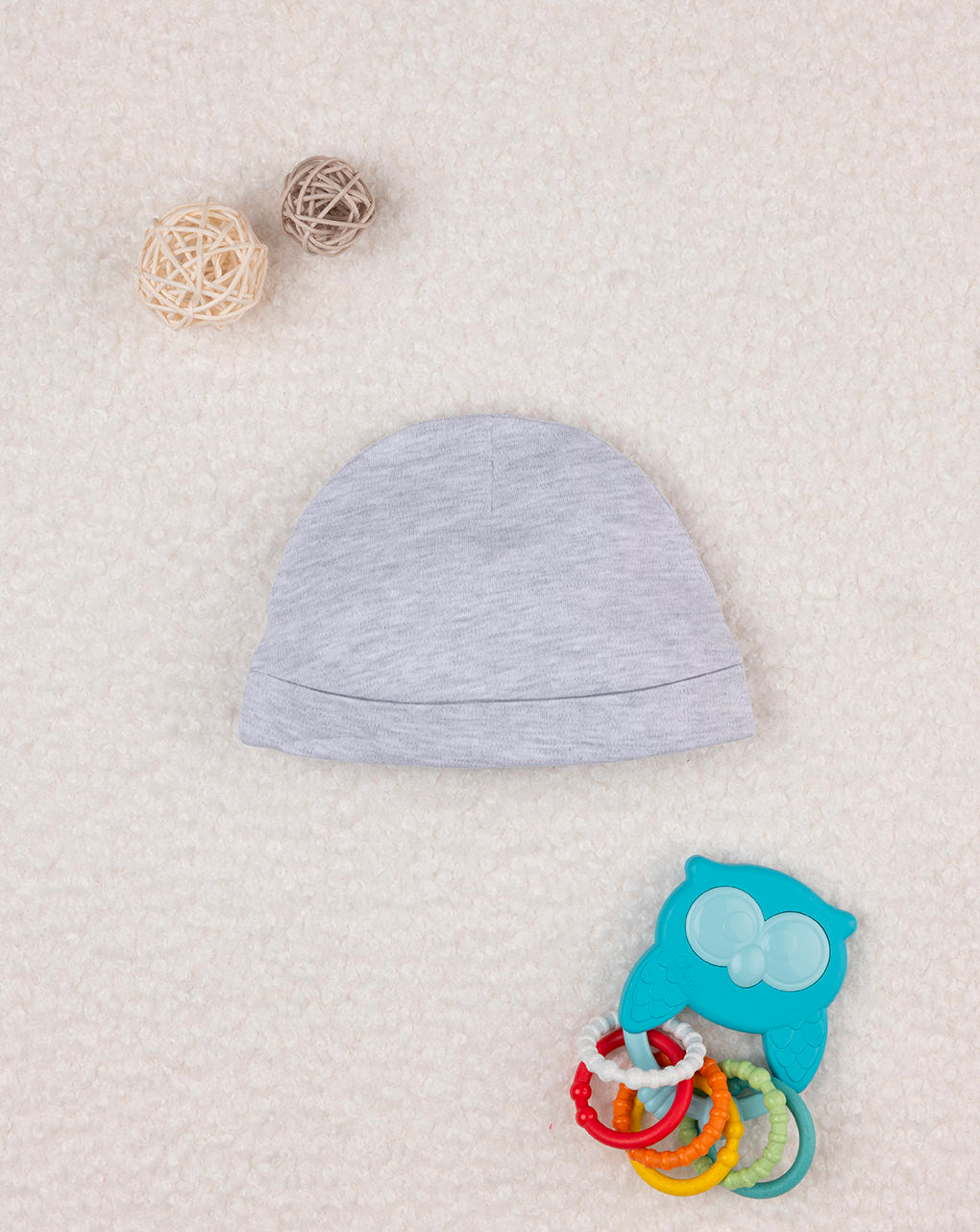 Berretto grigio neonato