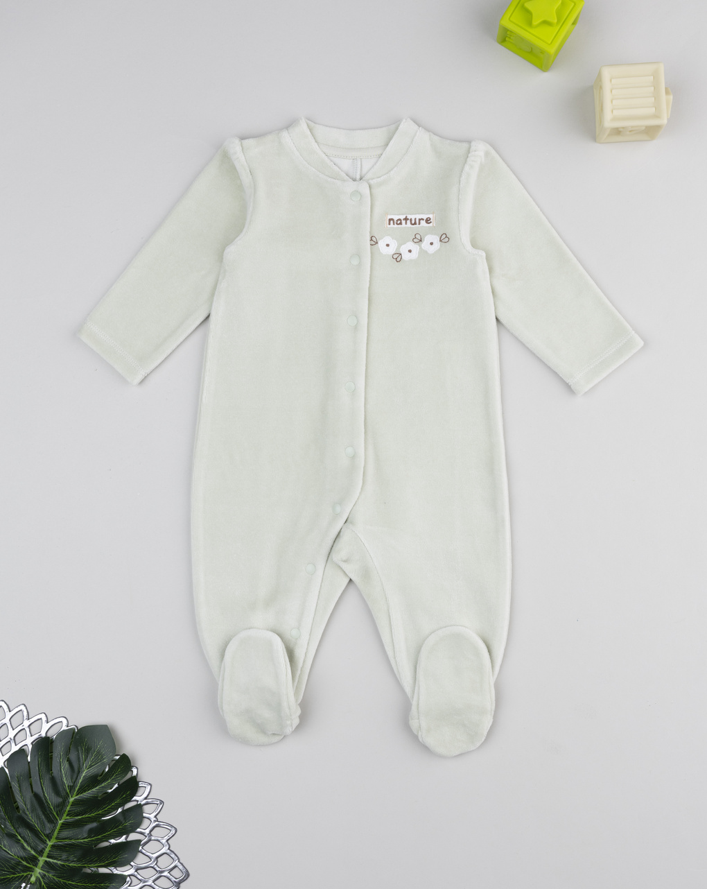 Tutina bimba verde chiaro nature