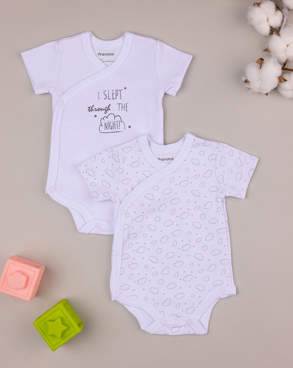 Pack 2 pezzi body con stampa