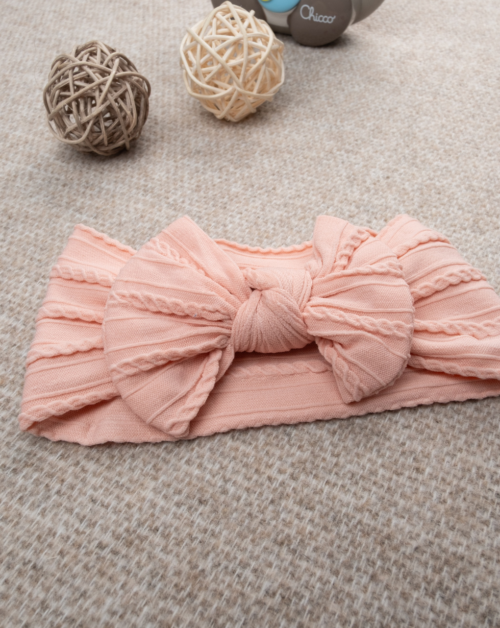 Fascia capelli bimba rosa