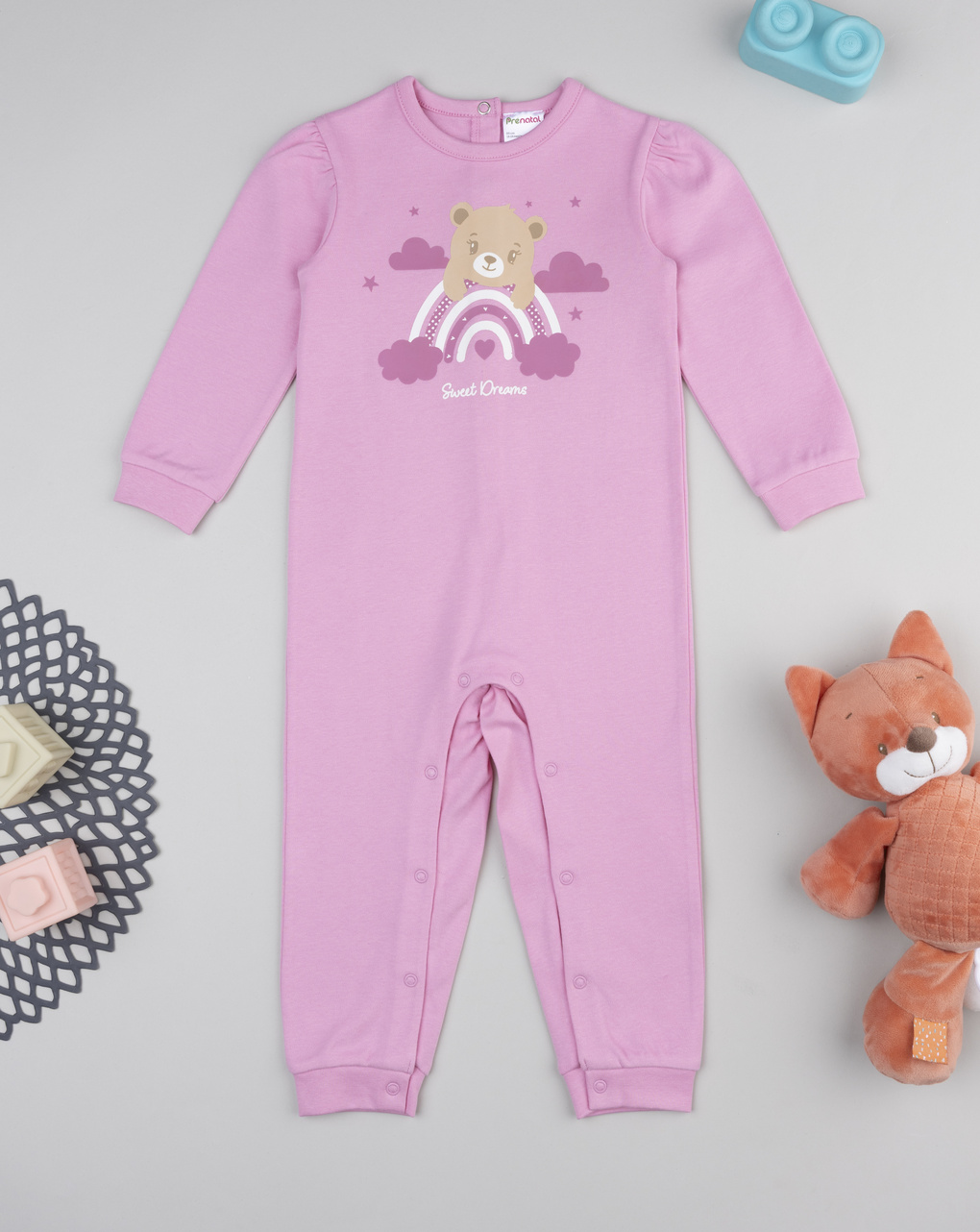 Pigiamone bimba rosa arcobaleno