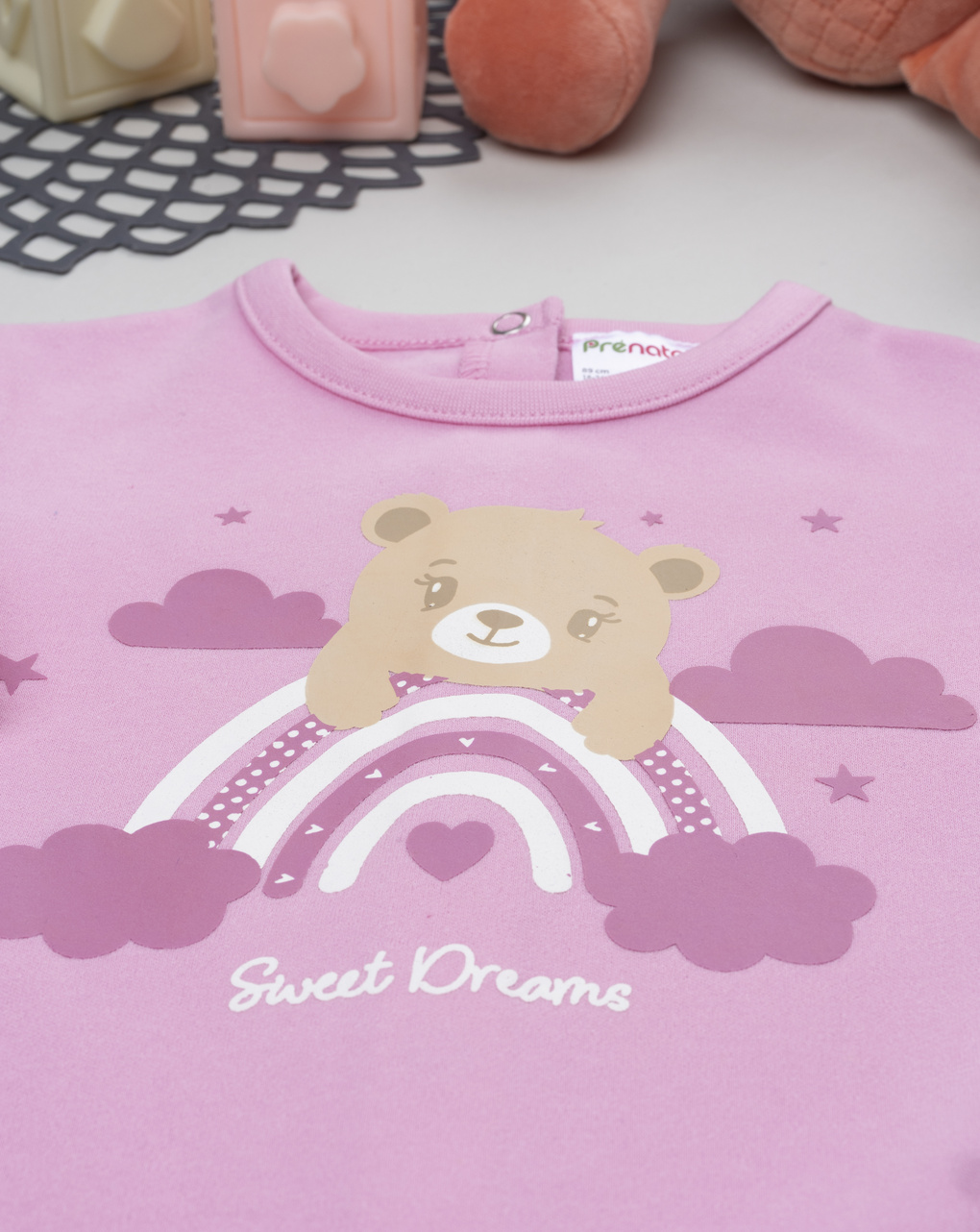 Pigiamone bimba rosa arcobaleno