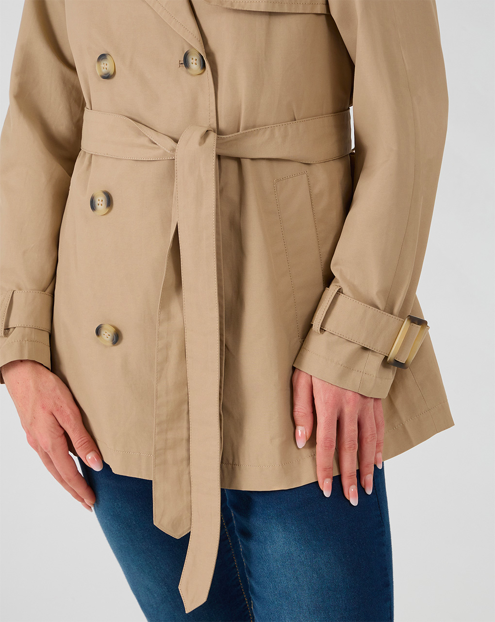 Trench premaman con fusciacca