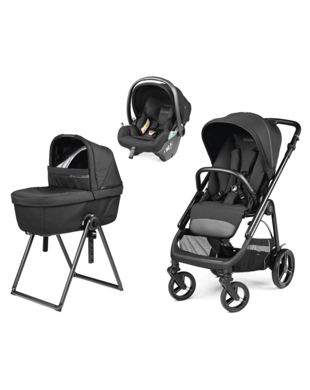 Trio veloce belvedere lounge - true black - peg perego