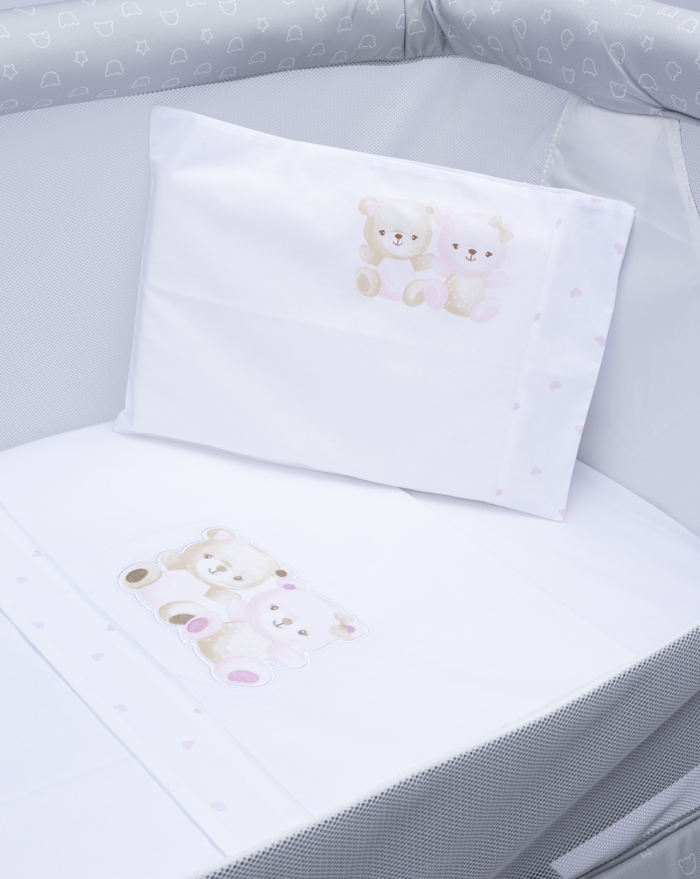 Set 3 pezzi culla orsetti