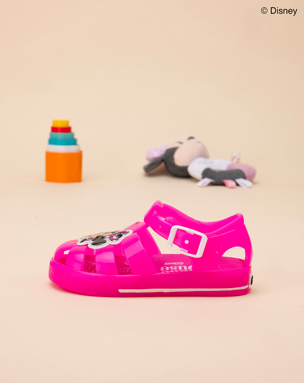 Sandalo jelly fucsia bimba