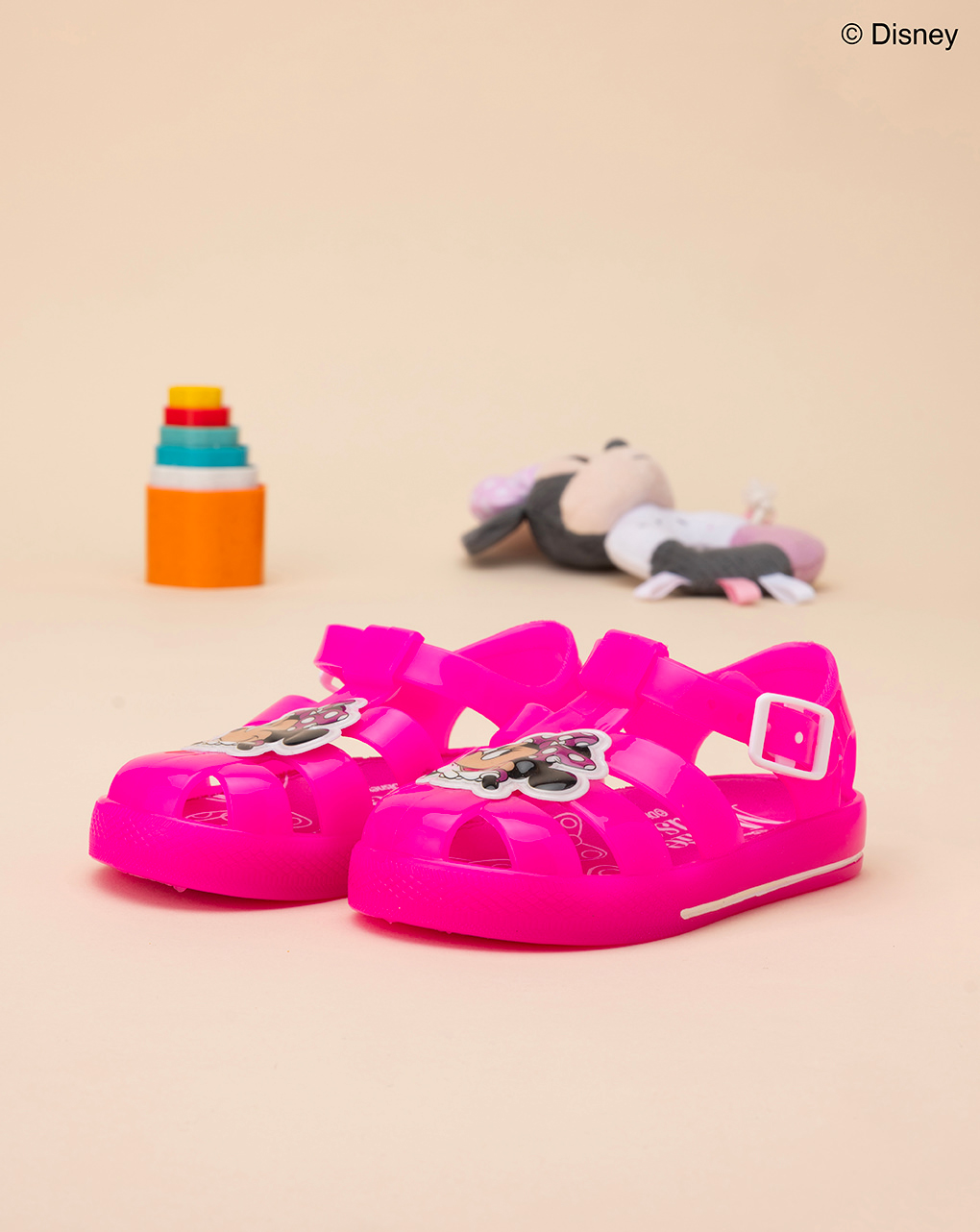 Sandalo jelly fucsia bimba