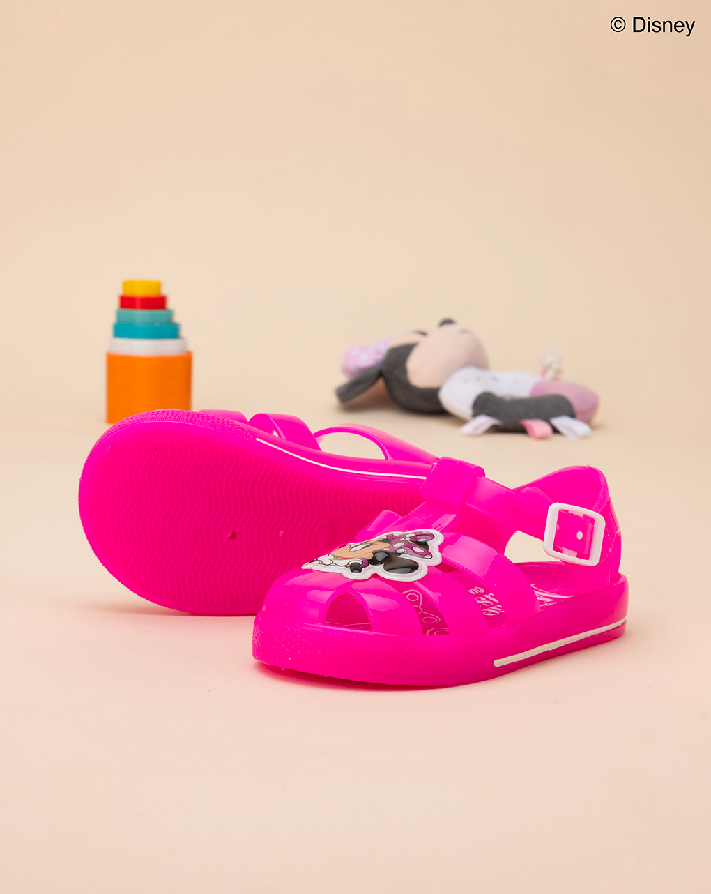 Sandalo jelly fucsia bimba