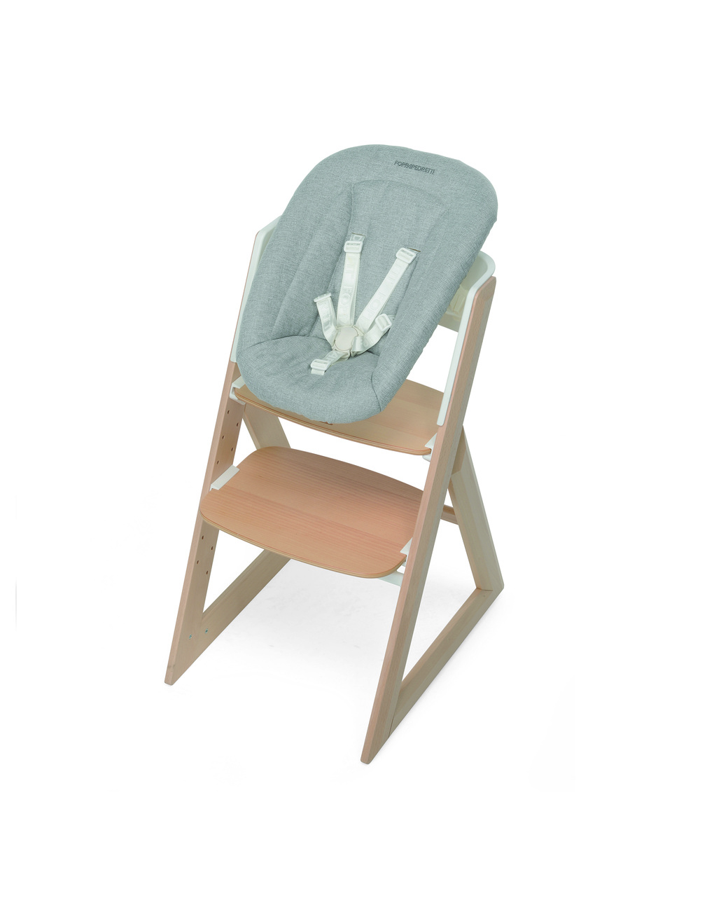 Sdraietta mignon per sedia evolutiva stile e tiramisù  grey melange - foppapedretti