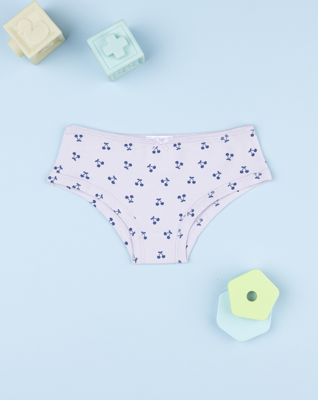 Slip bambina rosa ciliegie allover