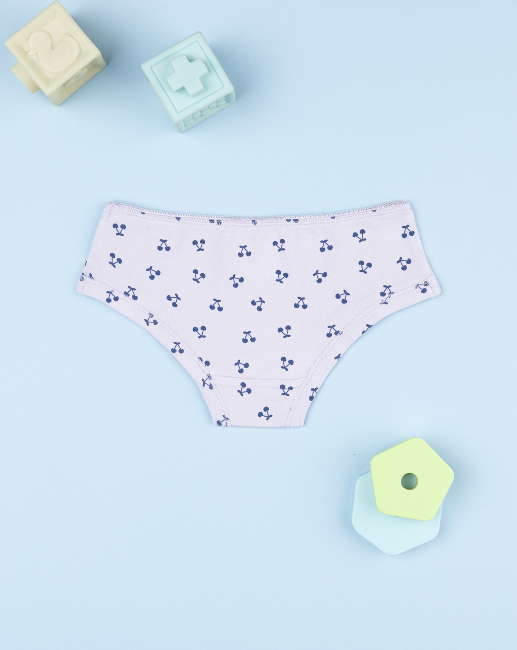 Slip bambina rosa ciliegie allover