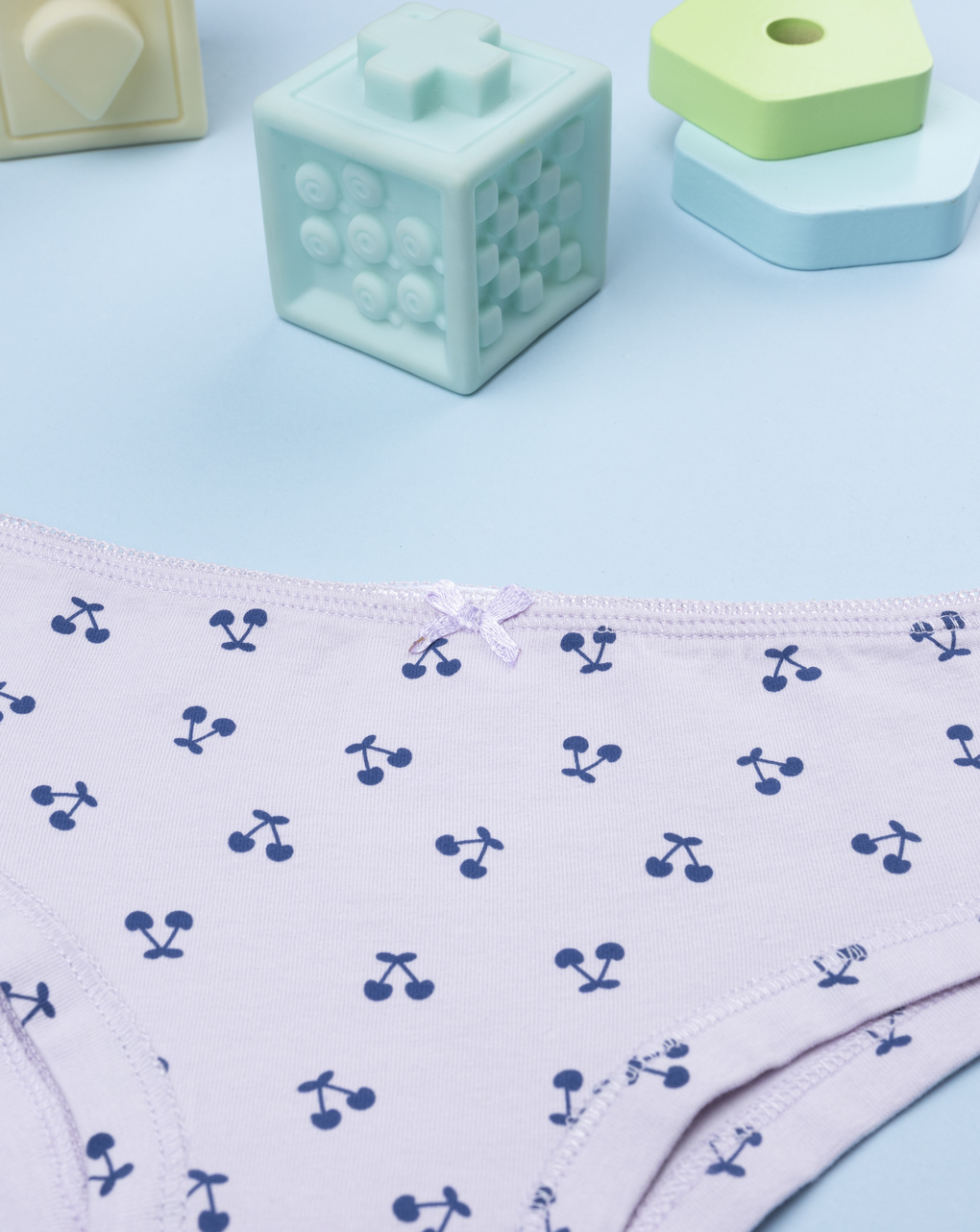 Slip bambina rosa ciliegie allover