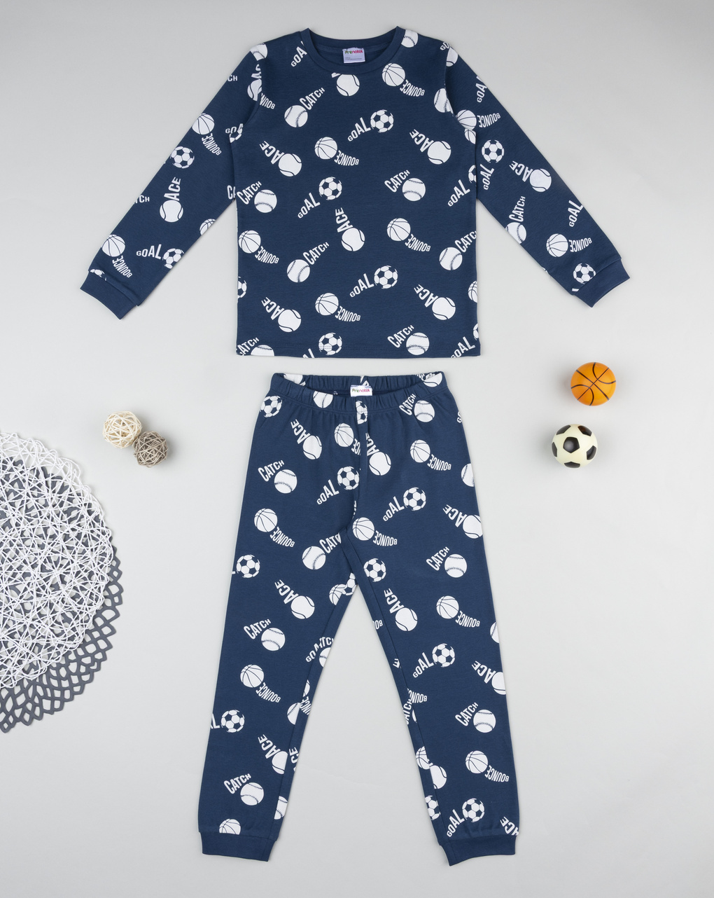 Pigiama bimbo blu sport