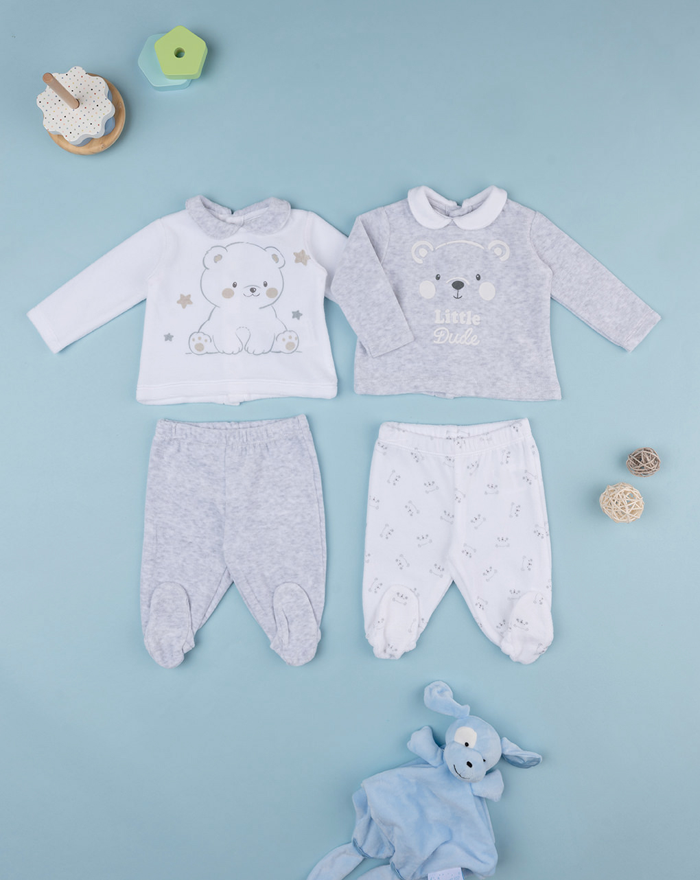 Tutine Neonato Piumino Bimbo Prenatal Tutine Ciniglia Neonato - Main Image