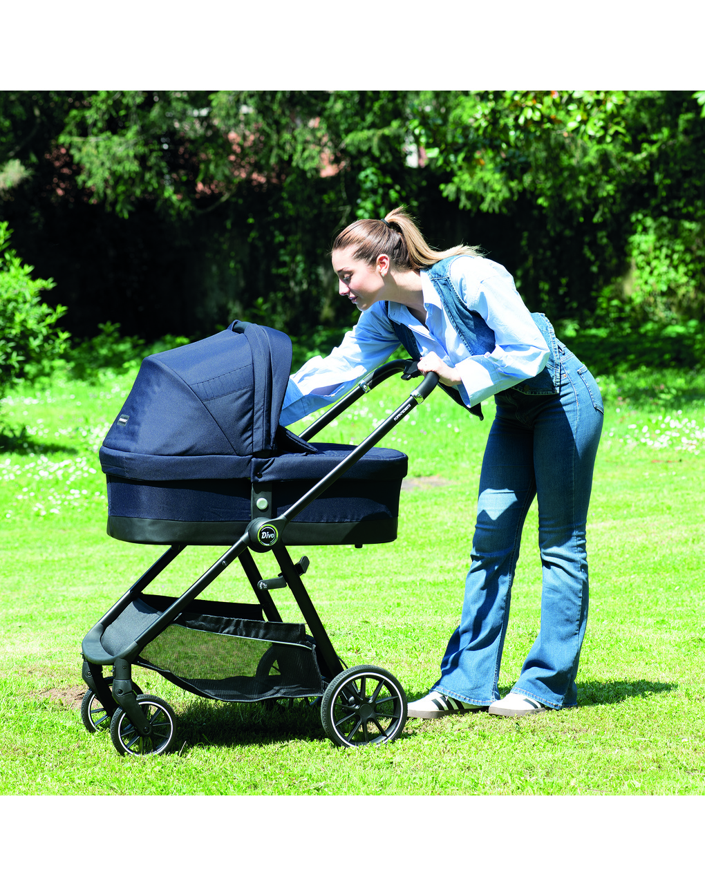 Trio divo marine + seggiolino rek grey+ adattatore - foppapedretti