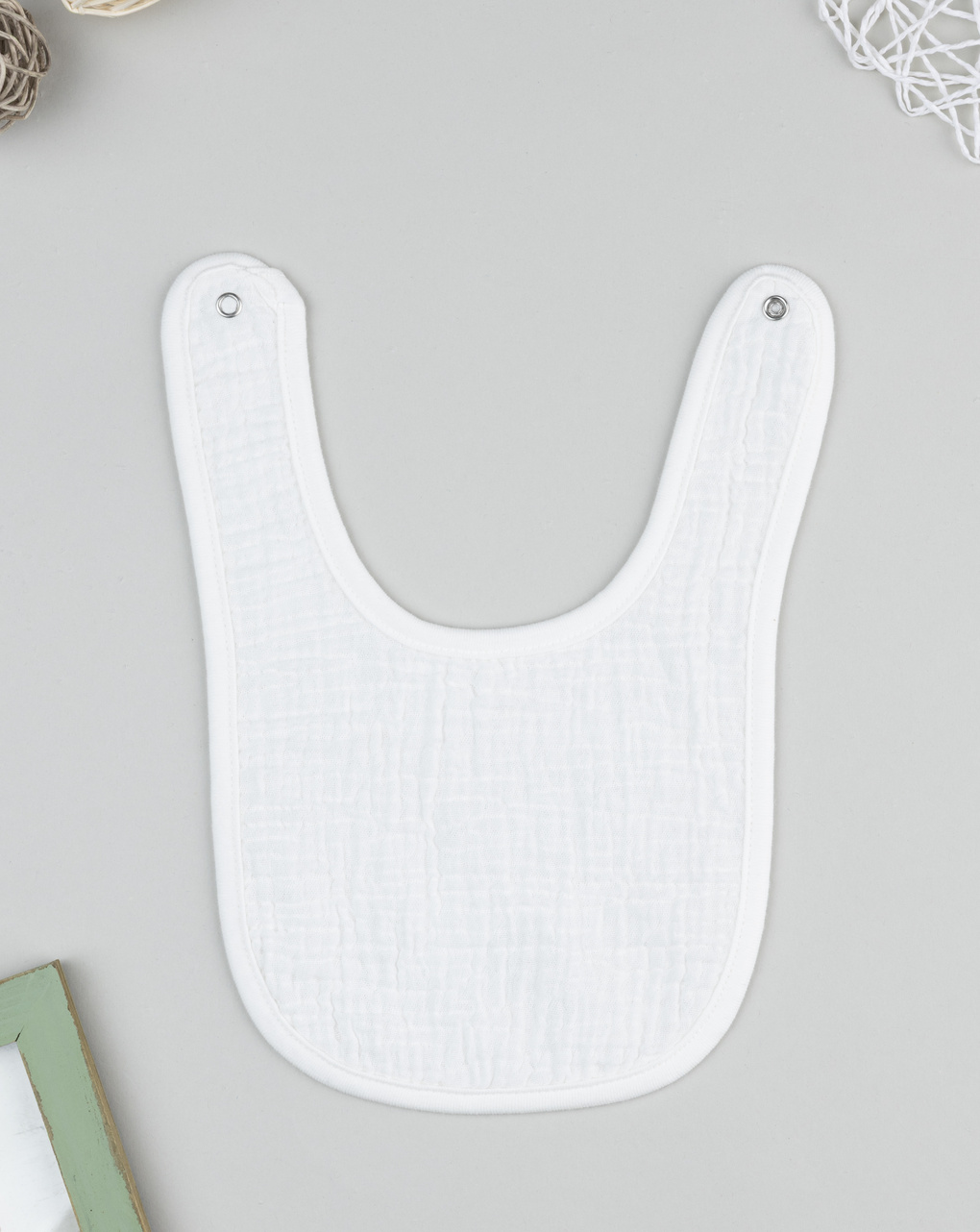 Bavaglino bimba bianco "my berry"