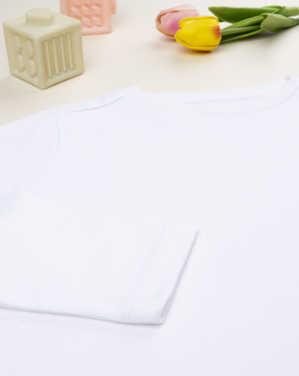 T-shirt bambino bianca girocollo