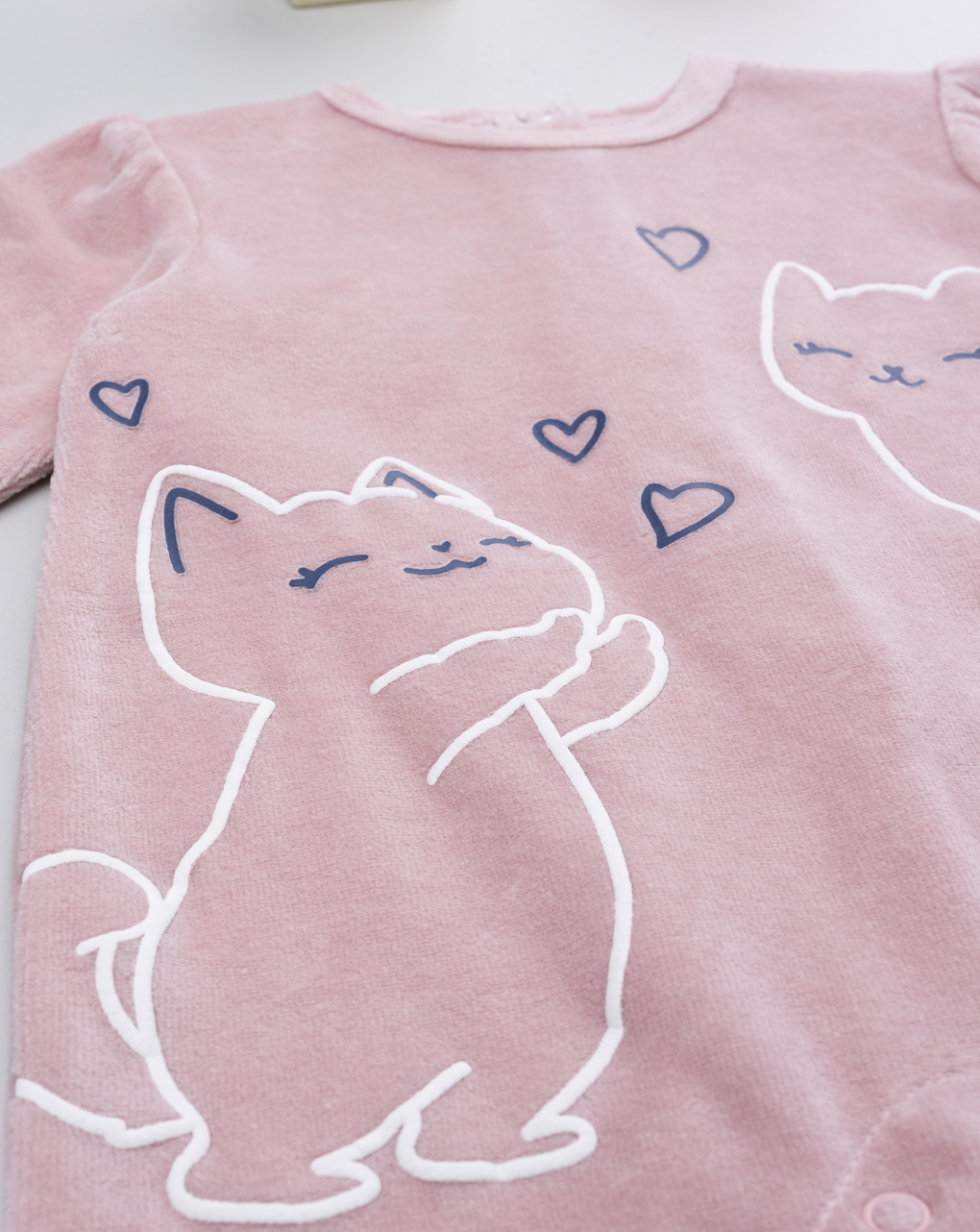 Tutina bimba rosa gattini