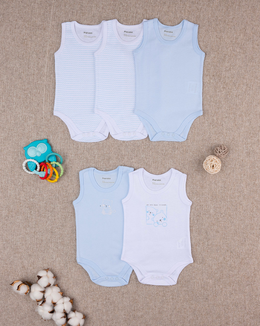 Pack 5 body a canotta bimbo