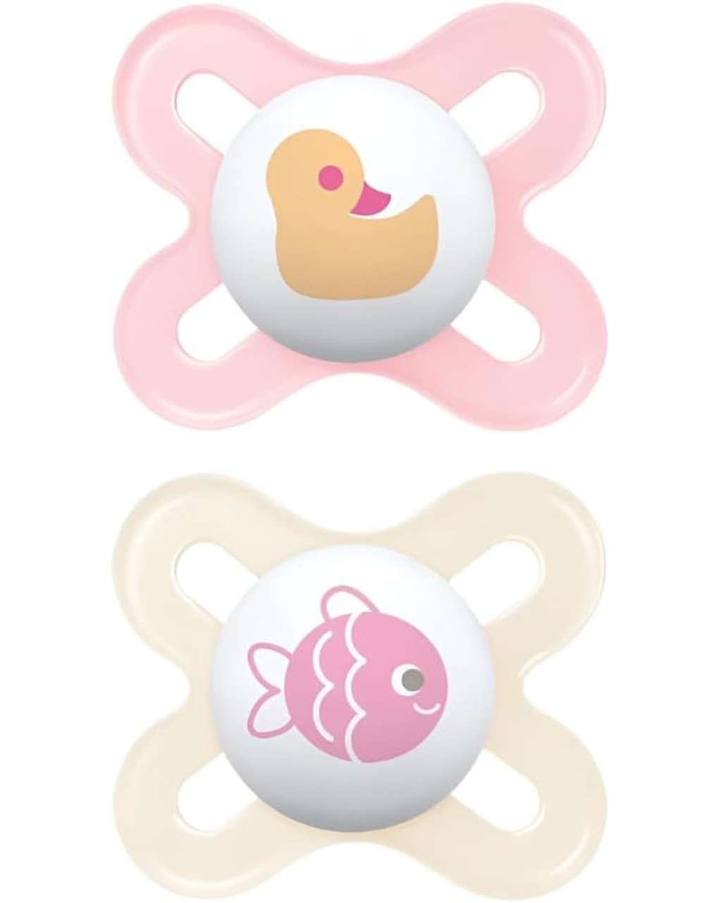 Ciuccio original start per neonato in set da 2 - 0-2 mesi - rosa - mam