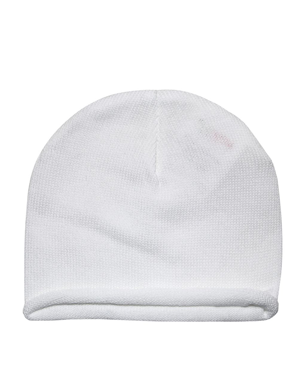 Cappellino neonato unisex in cotone bianco