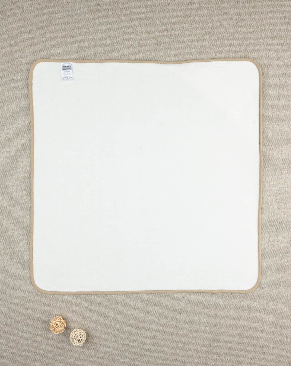 Quadrato spugna bianco unisex orsetti