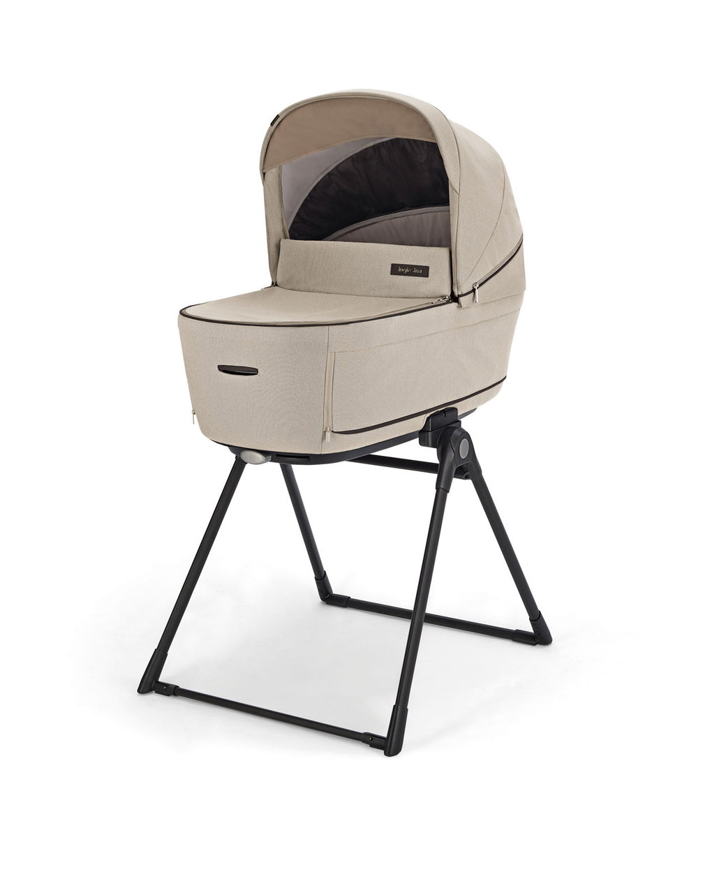 Sistema modulare aptica system quattro colore pashmina beige con telaio palladio e seggiolino auto darwin infant - inglesina