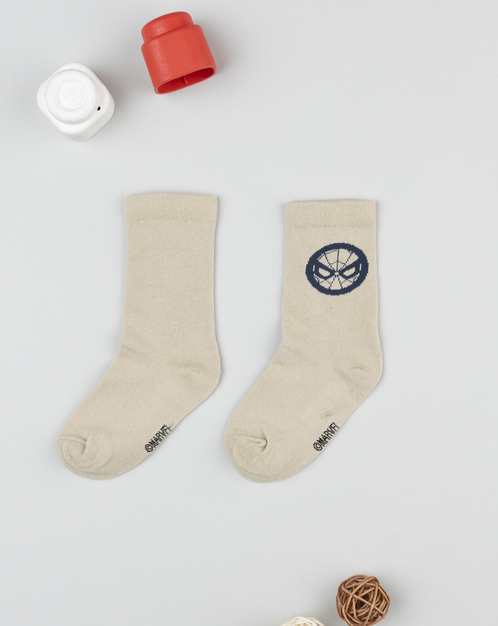 Gambaletto beige bambino spiderman