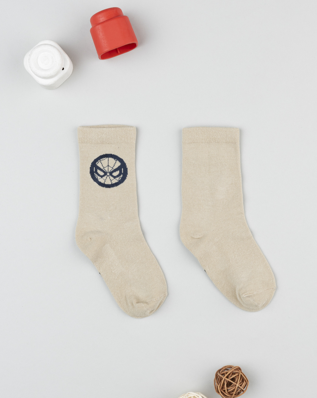 Gambaletto beige bambino spiderman