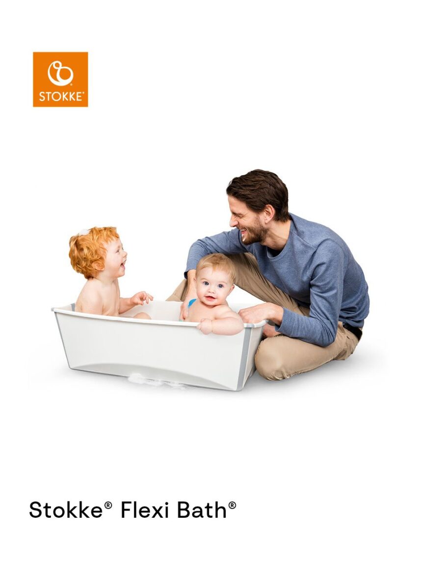 Vaschetta pieghevole flexi bath® x-large bundle white -  stokke® - Stokke