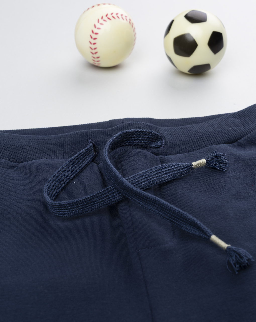 Pantalone felpato blu notte bambino con stampa