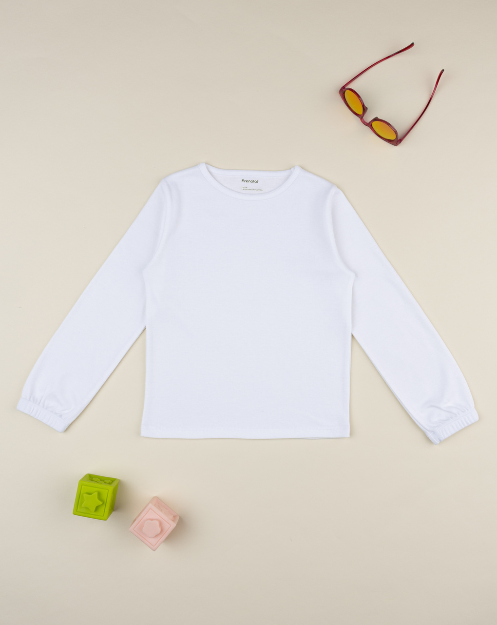 T-shirt bambina bianca girocollo