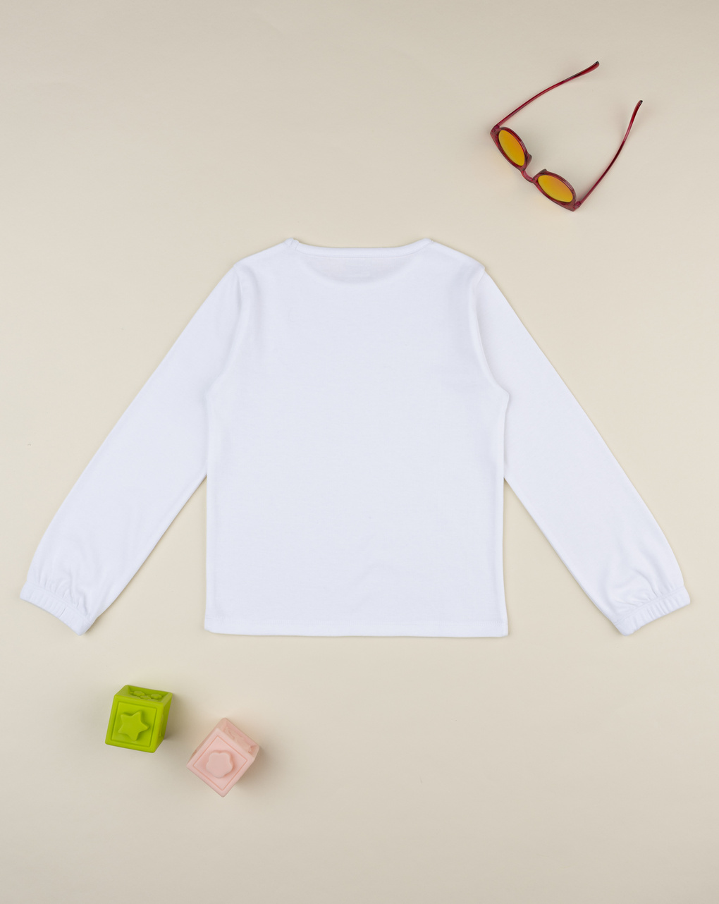 T-shirt bambina bianca girocollo