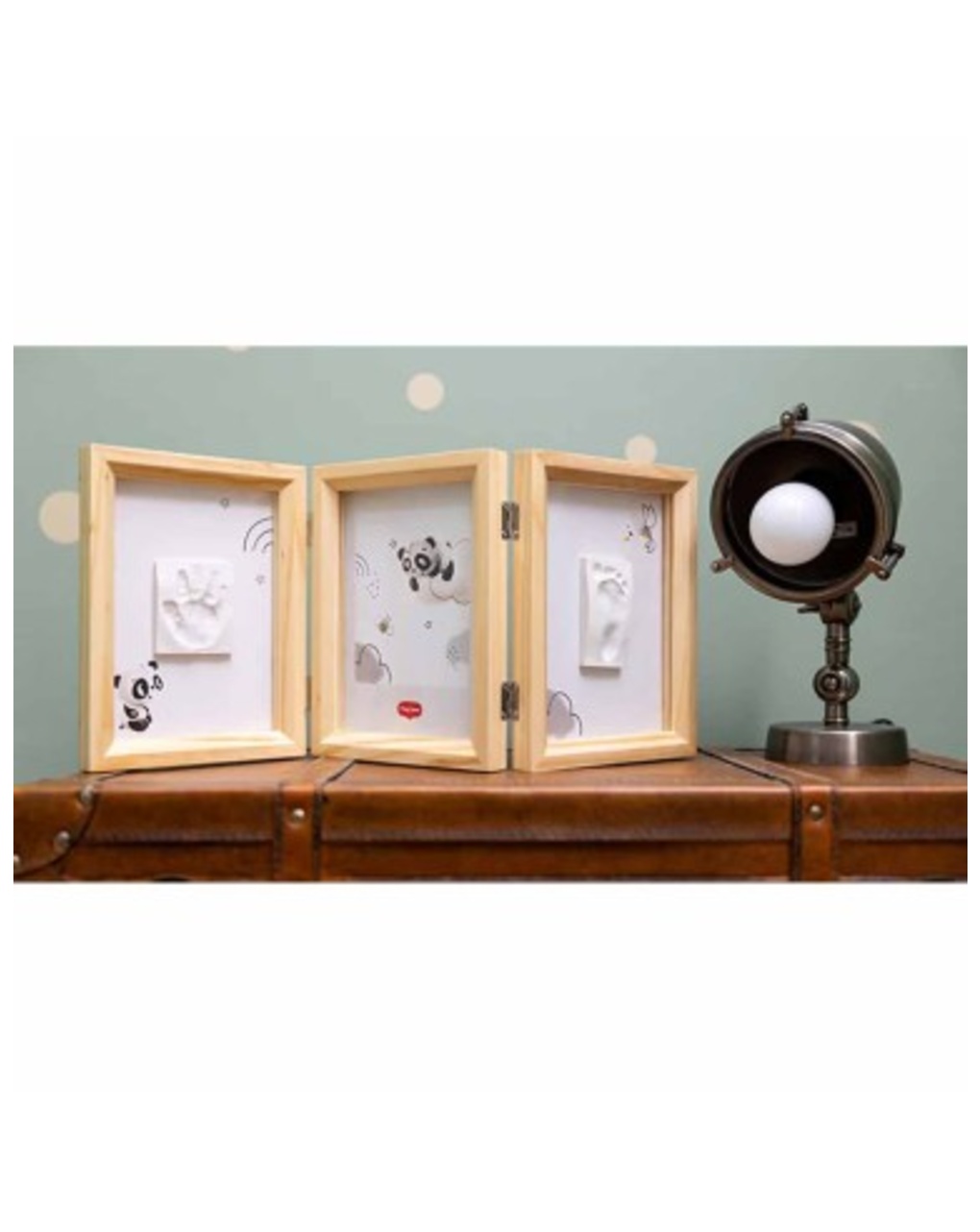 Cornice doppia in legno - tiny love