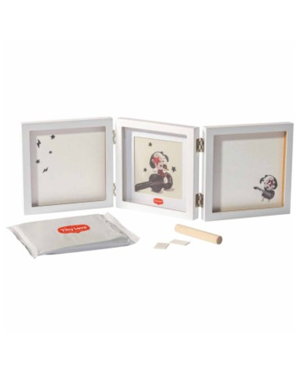 Cornice doppia bianca - tiny love