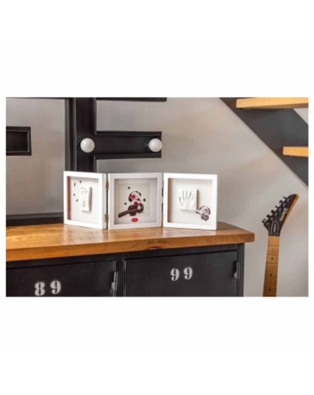 Cornice doppia bianca - tiny love