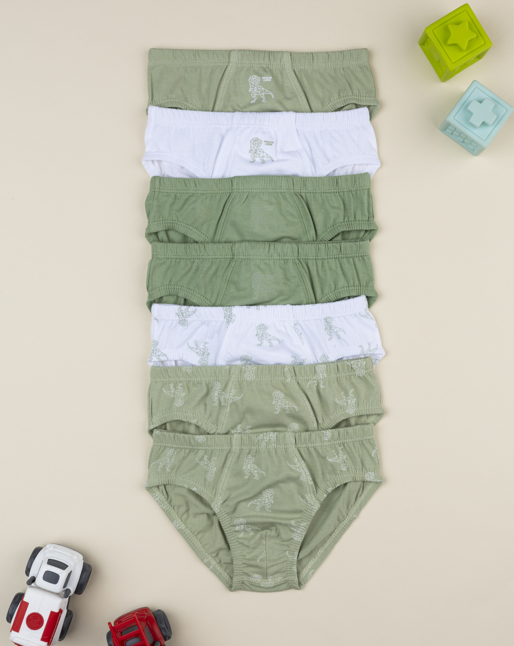 Pack 7 slip bimbo dino