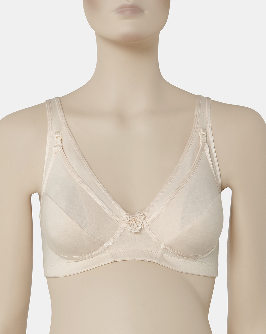 Reggiseno allattamento cotone lycra cipria coppa d