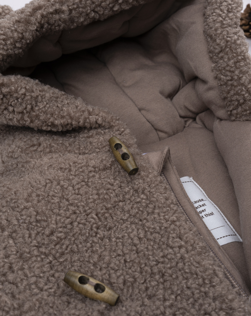 Giubbino bimbo marrone fake fur