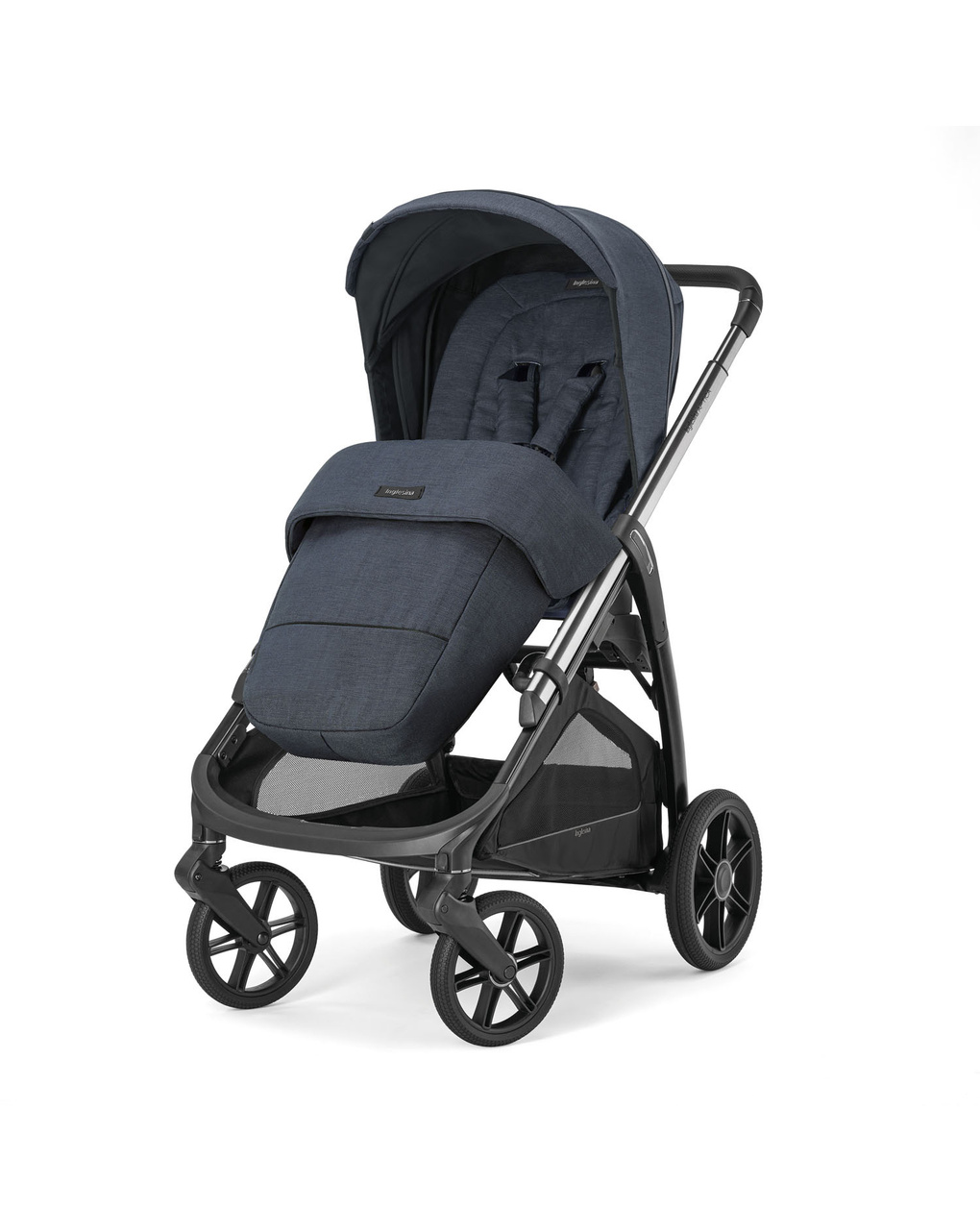 Sistema modulare aptica system quattro colore resort blue con telaio litio e seggiolino auto darwin infant recline - inglesina