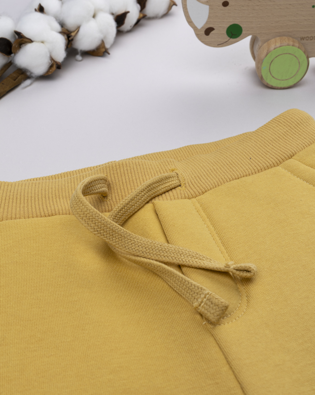 Pantalone felpato bimbo giallo "triceratopo"