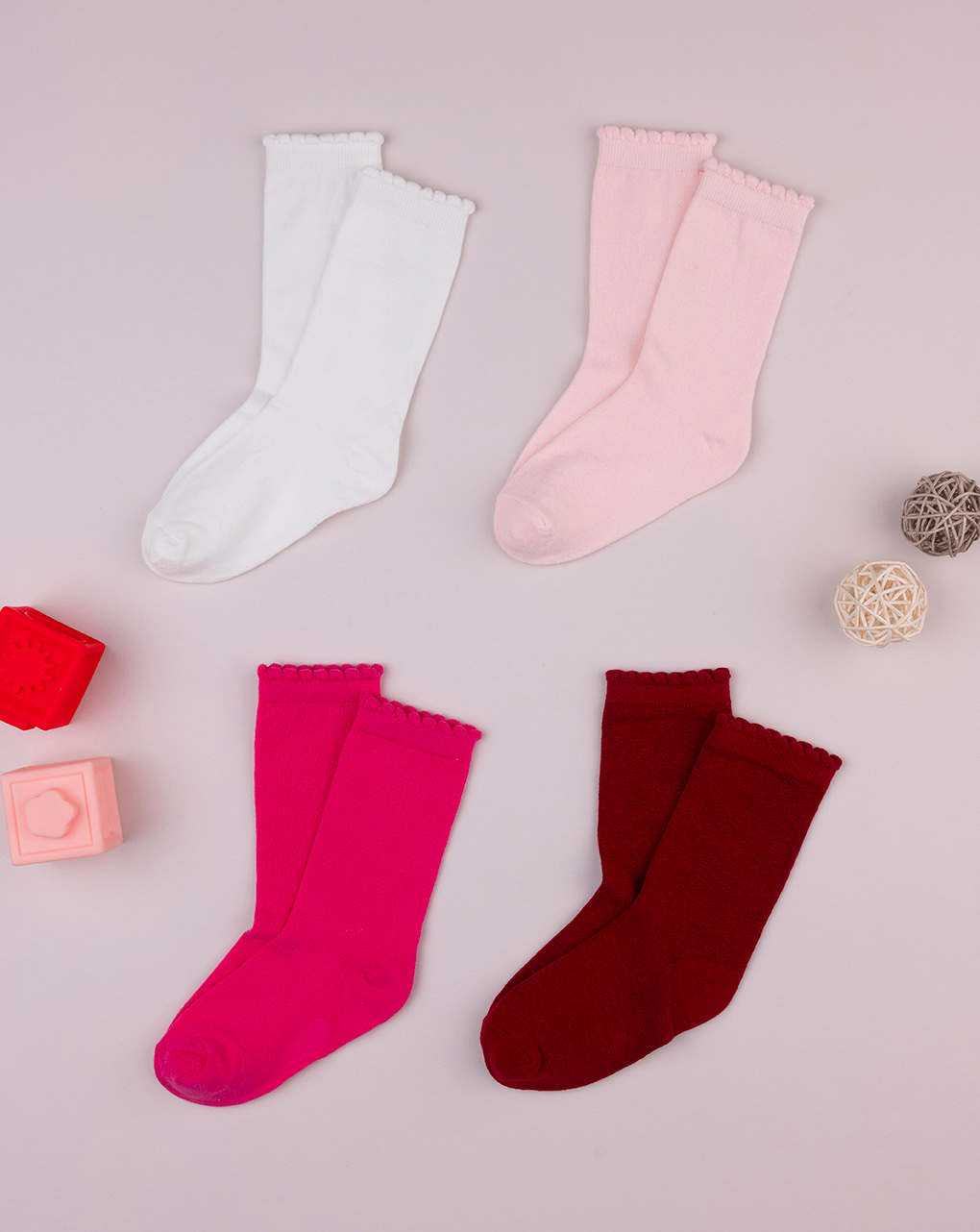Pack 4 gambaletti bambina