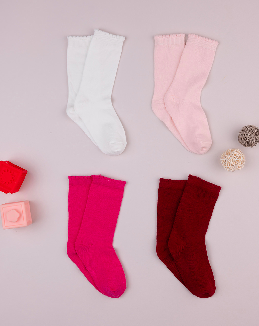 Pack 4 gambaletti bambina