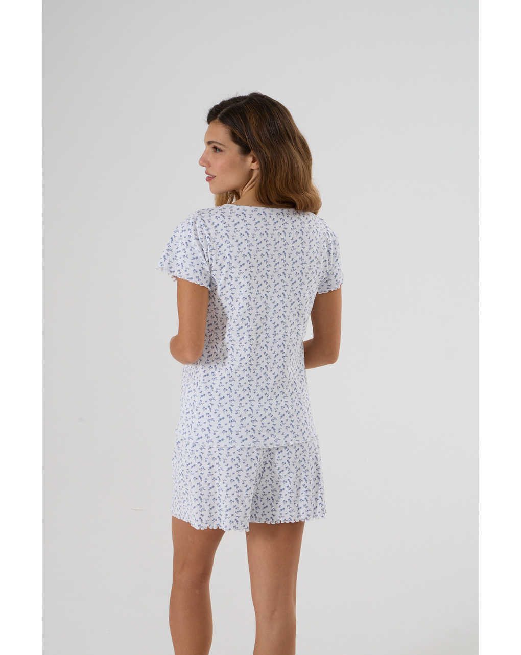 Pigiama estivo premaman fiori allover